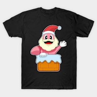 Worm Christmas Santa Claus T-Shirt